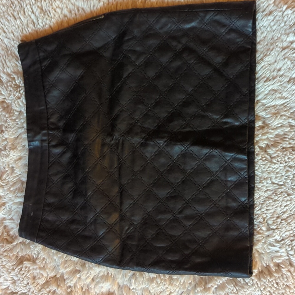 Faux Leather Mini Skirt